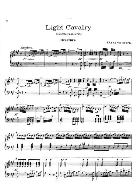 Supp Light Cavalry Overture Piano Solo Sheet Music