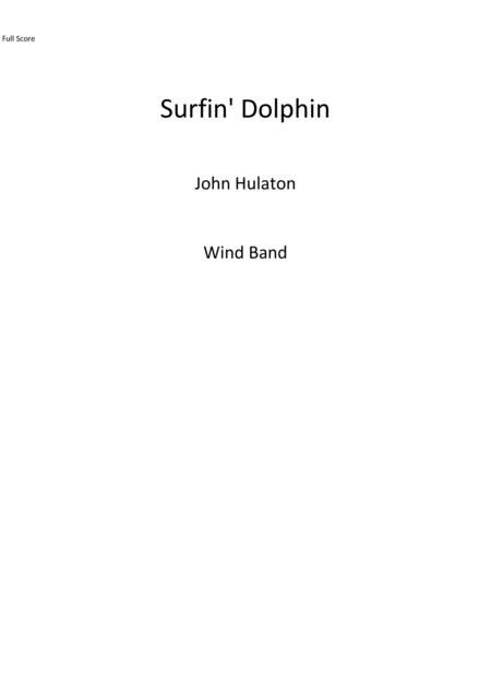 Free Sheet Music Surfin Dolphin