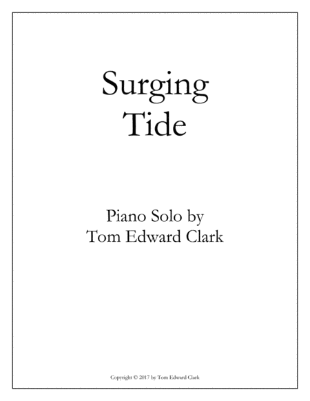 Free Sheet Music Surging Tide