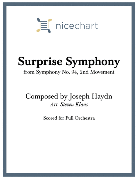 Surprise Symphony Score Parts Sheet Music