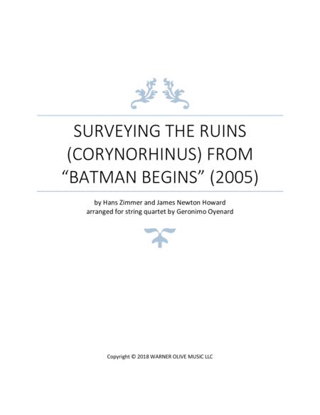 Surveying The Ruins Corynorhinus From Batman Begins Sheet Music