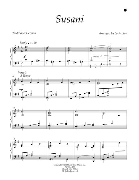 Free Sheet Music Susani
