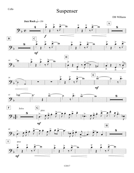 Suspenser Cello Sheet Music