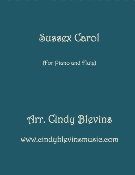 Sussex Carol Arranged For Piano And Flute Sheet Music