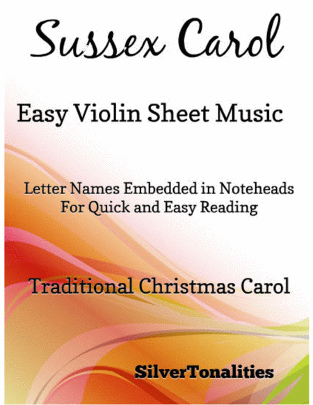 Sussex Carol Easy Violin Sheet Music Sheet Music