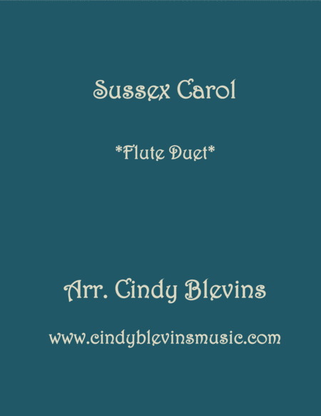 Sussex Carol For Flute Duet Sheet Music