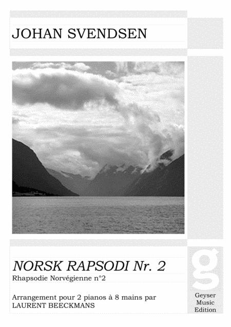 Free Sheet Music Svendsen Norwegian Rhapsody No 2 2 Pianos 8 Hands