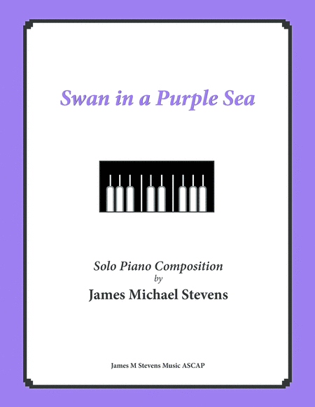 Swan In A Purple Sea Romantic Piano Sheet Music
