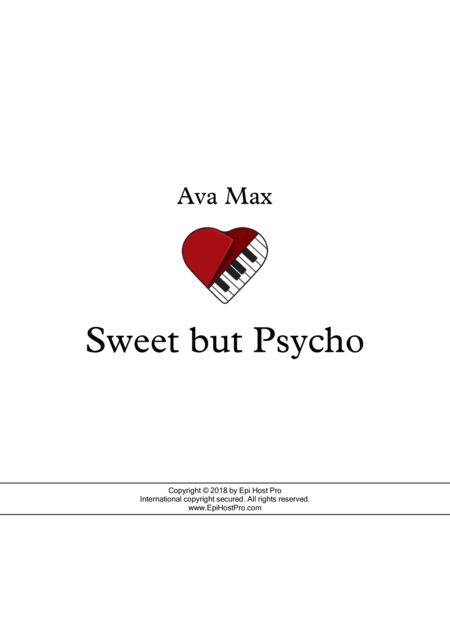 Sweet But Psycho Grade 3 With Rhythmic Chord Patterns Sheet Music