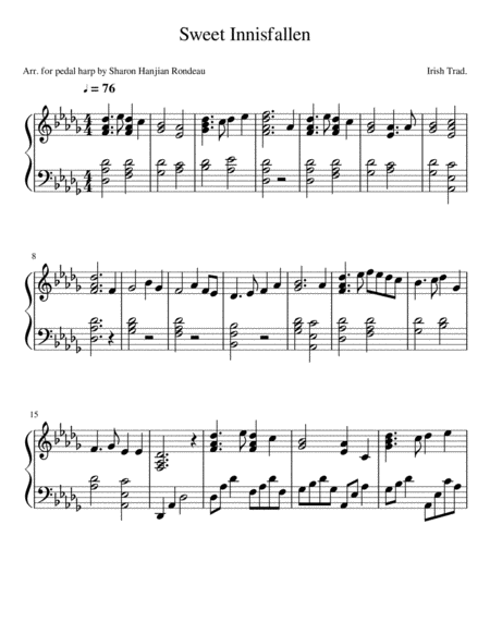 Sweet Innisfallen Sheet Music