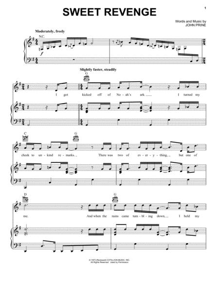 Free Sheet Music Sweet Revenge