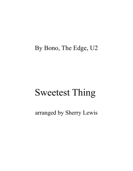 Sweetest Thing String Duo For String Duo Sheet Music