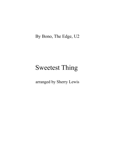 Sweetest Thing String Quartet For String Quartet Sheet Music