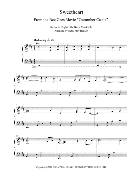 Sweetheart Cucumber Castle Sheet Music