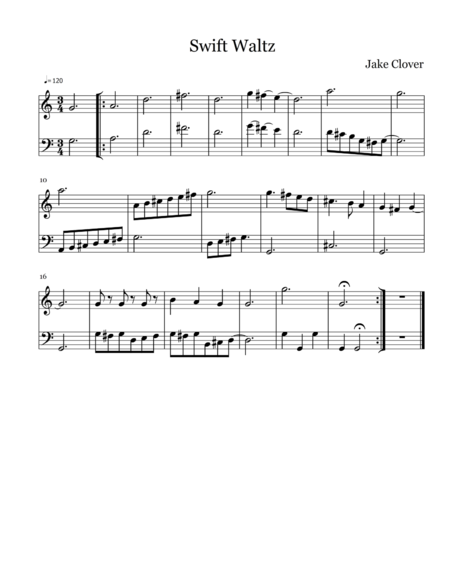 Free Sheet Music Swift Waltz Violin And Cello