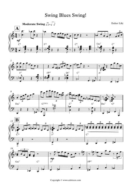 Swing Blues Swing Sheet Music