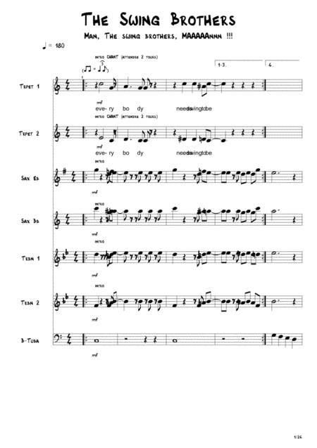 Swing Brothers Sheet Music