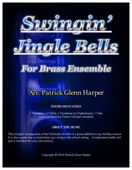 Free Sheet Music Swingin Jingle Bells For Brass Ensemble