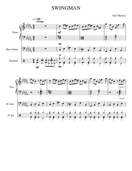 Free Sheet Music Swingman