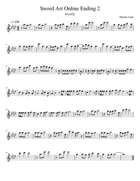 Free Sheet Music Sword Art Online Ending 2