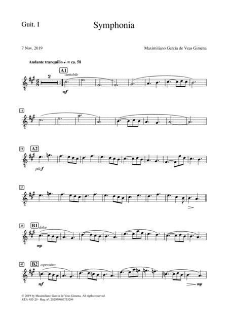 Symphonia Guitars I Part Sheet Music