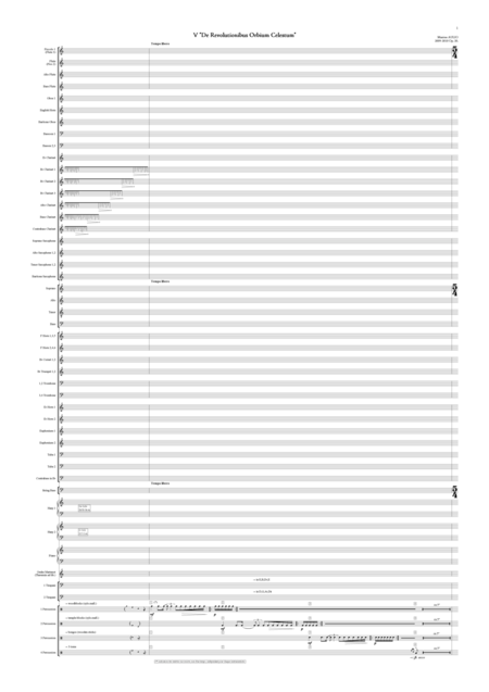 Symphonie De L Espace Symphony Of Space 5 De Revolutionibus Orbium Celestum Score Sheet Music