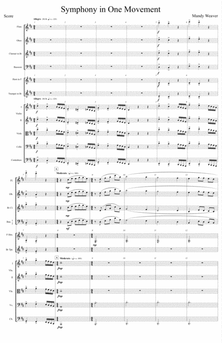 Symphony In One Movement Sheet Music