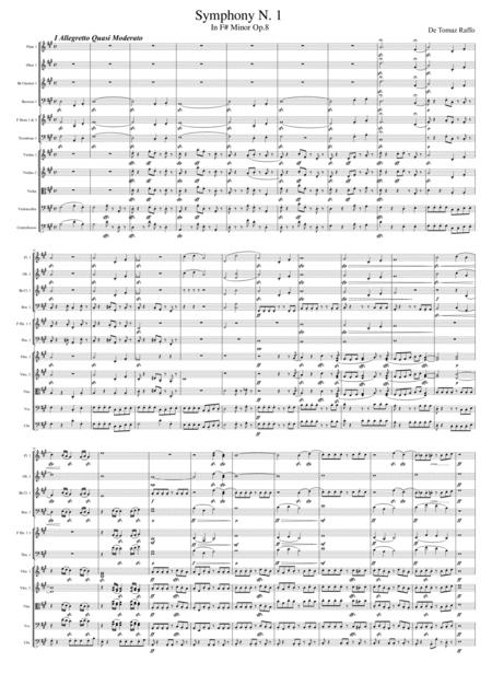 Symphony N 1 In F Minor Sheet Music