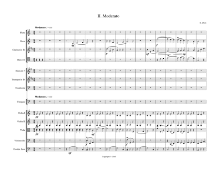 Free Sheet Music Symphony No 1 In C Ii Moderato