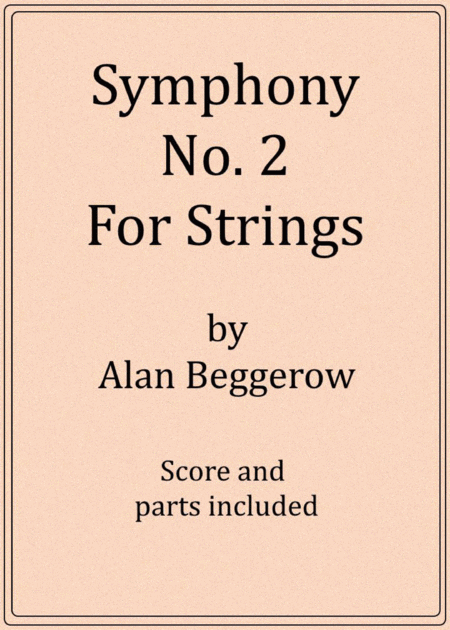 Symphony No 2 For Strings Sheet Music