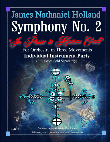 Symphony No 2 In Praise To Haitian Gods Individual Instrument Parts Sheet Music