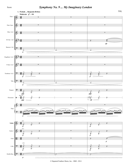 Symphony No 9 My Imaginary London 2014 For Orchestra Sheet Music