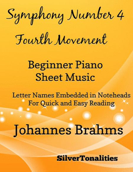 Free Sheet Music Symphony Number 4 In E Minor 4th Mvt Beginner Piano Sheet Music