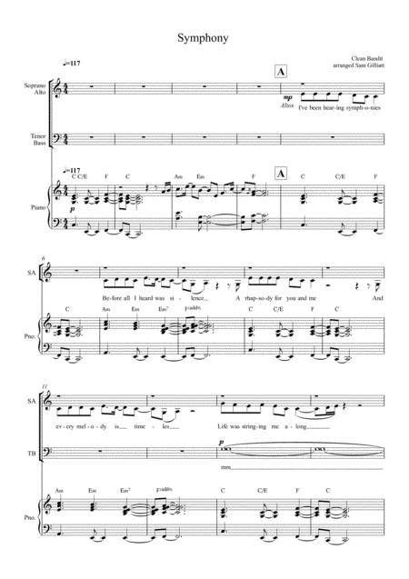 Symphony Satb Choir And Piano Sheet Music