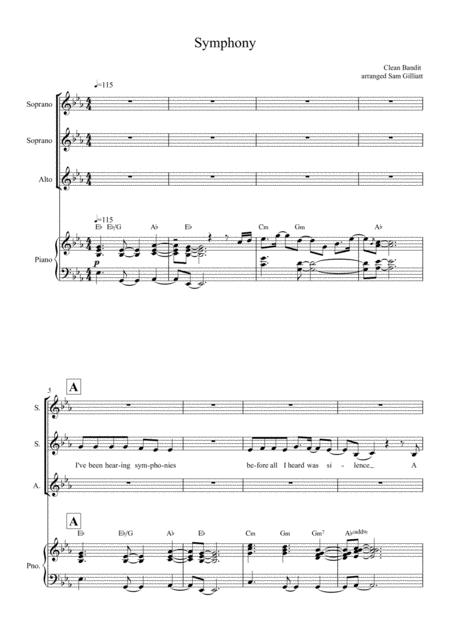 Free Sheet Music Symphony Ssa Choir And Piano