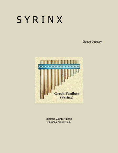 Syrinx For Solo Flute Sheet Music