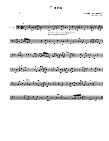 Free Sheet Music T Aria Bass Solo