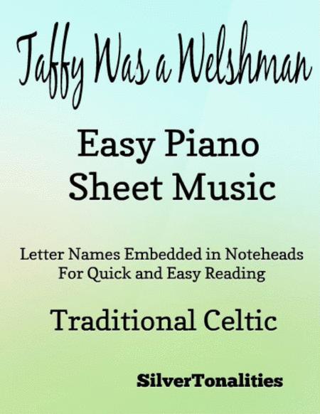 Free Sheet Music Taffy Was A Welshman Easy Piano Sheet Music