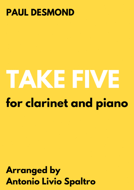 Free Sheet Music Take Five For Clarinet And Piano