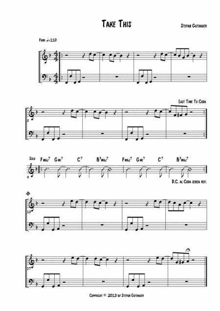 Take This Sheet Music