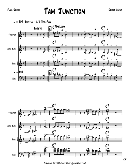 Tam Junction Lead Sheet Sheet Music