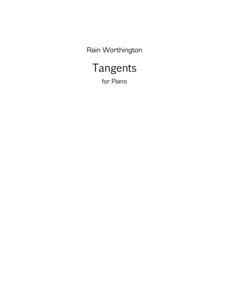 Free Sheet Music Tangents For Piano