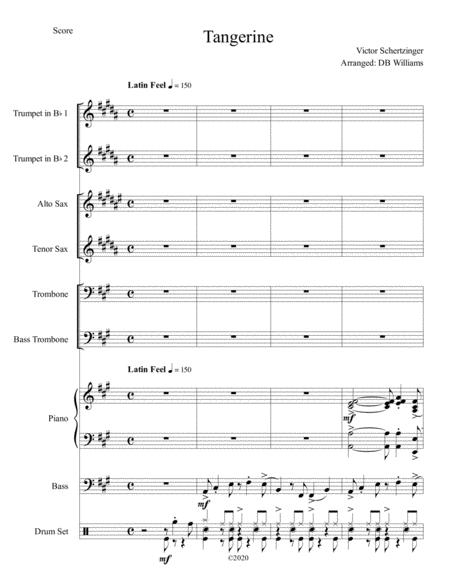 Tangerine Jazz Combo Sheet Music