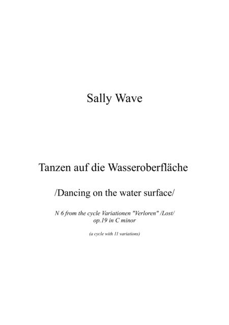 Free Sheet Music Tanzen Auf Die Wasseroberflche Dancing On The Water Surface