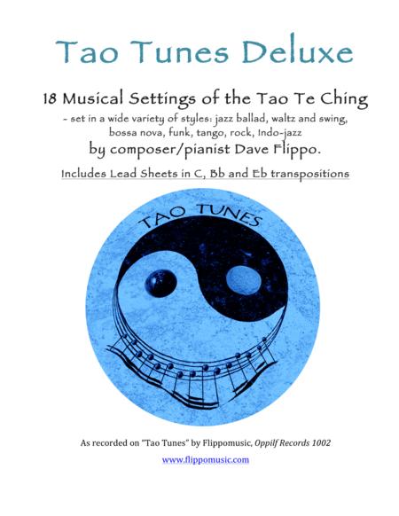 Free Sheet Music Tao Tunes Deluxe Lead Sheets In C Bb And Eb Vocal Jazz Settings Of The Tao Te Ching