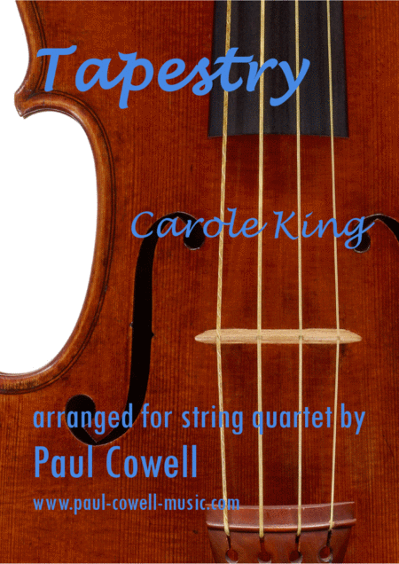 Tapestry By Carole King Arranged For String Quartet Sheet Music