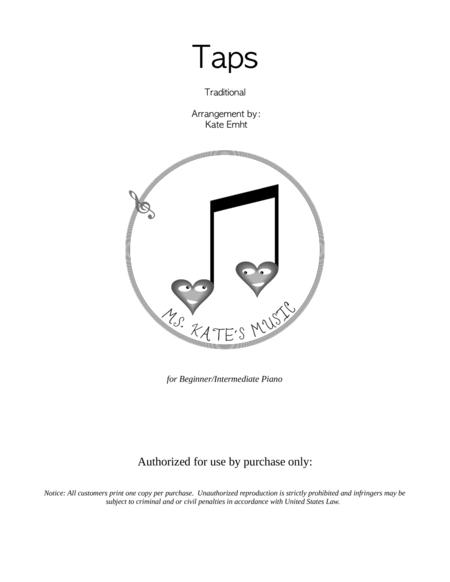 Free Sheet Music Taps Easy Piano