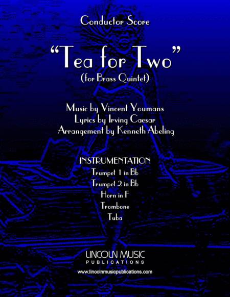 Tea For Two For Brass Quintet Sheet Music