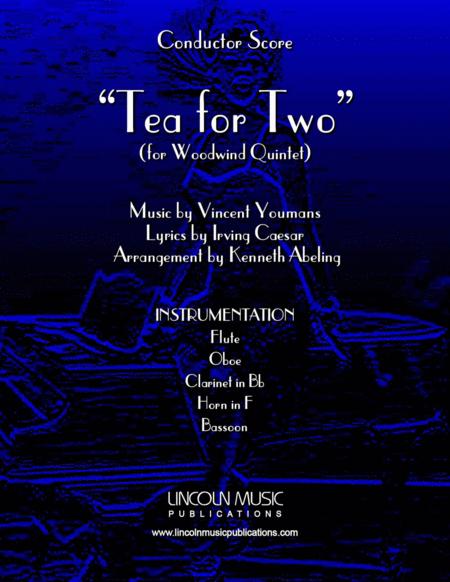 Tea For Two For Woodwind Quintet Sheet Music