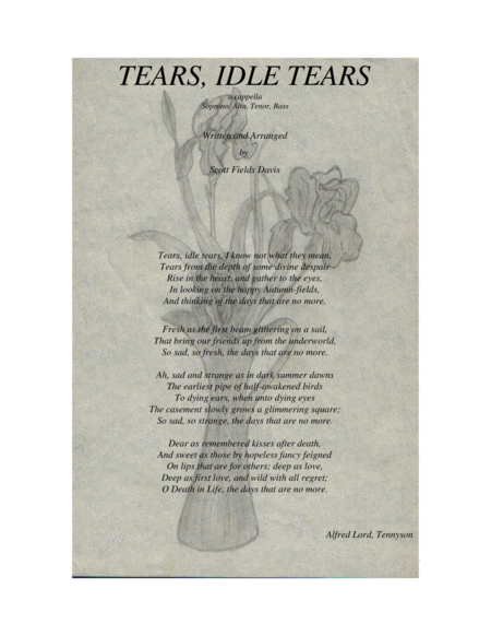 Free Sheet Music Tears Idle Tears